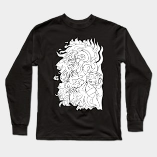 Dragon with rose Long Sleeve T-Shirt